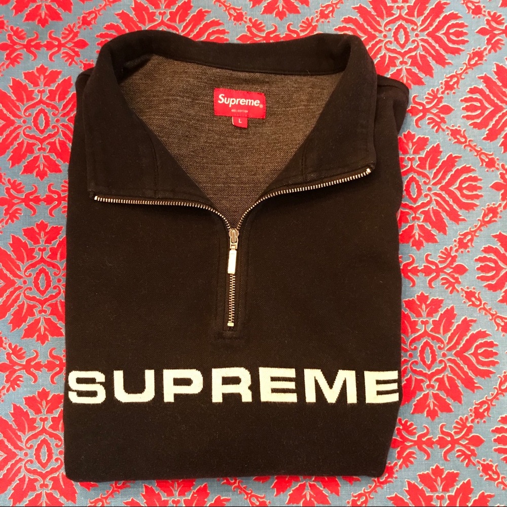 Supreme Jacquard 1/4 Zip Sweater